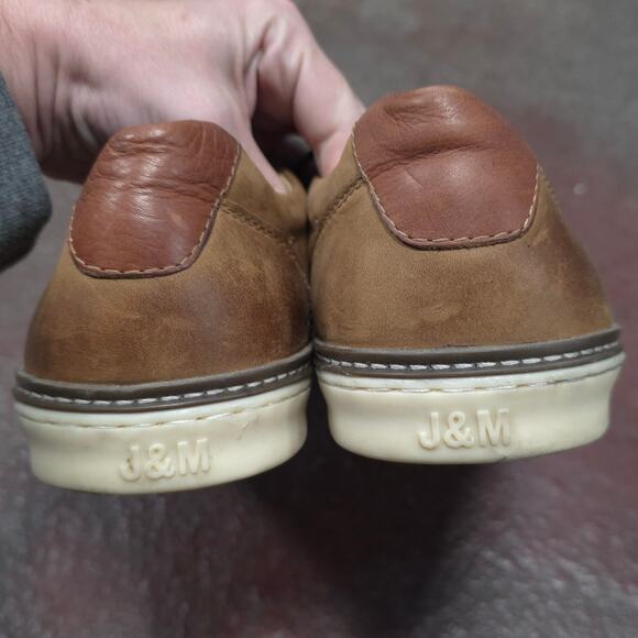 Johnston & Murphy McGuffey Plain Toe Men 10 W brown Sheepskin shoes quiet luxury main image 10